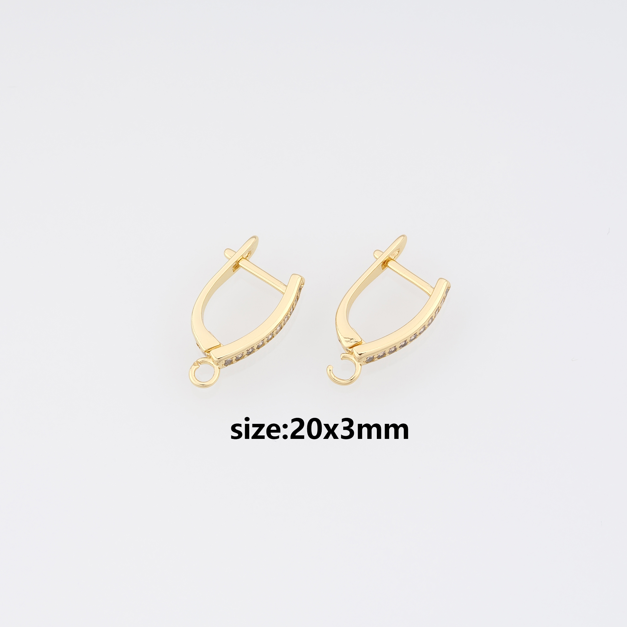 18K Gold Filled Hoop Earrings,Dainty Earrings,Gold Hoops,Dainty Hoops Huggie,DIY Jewelry Making Supply