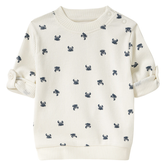 Topomini Baby Langarmshirt mit Krabben-Allover