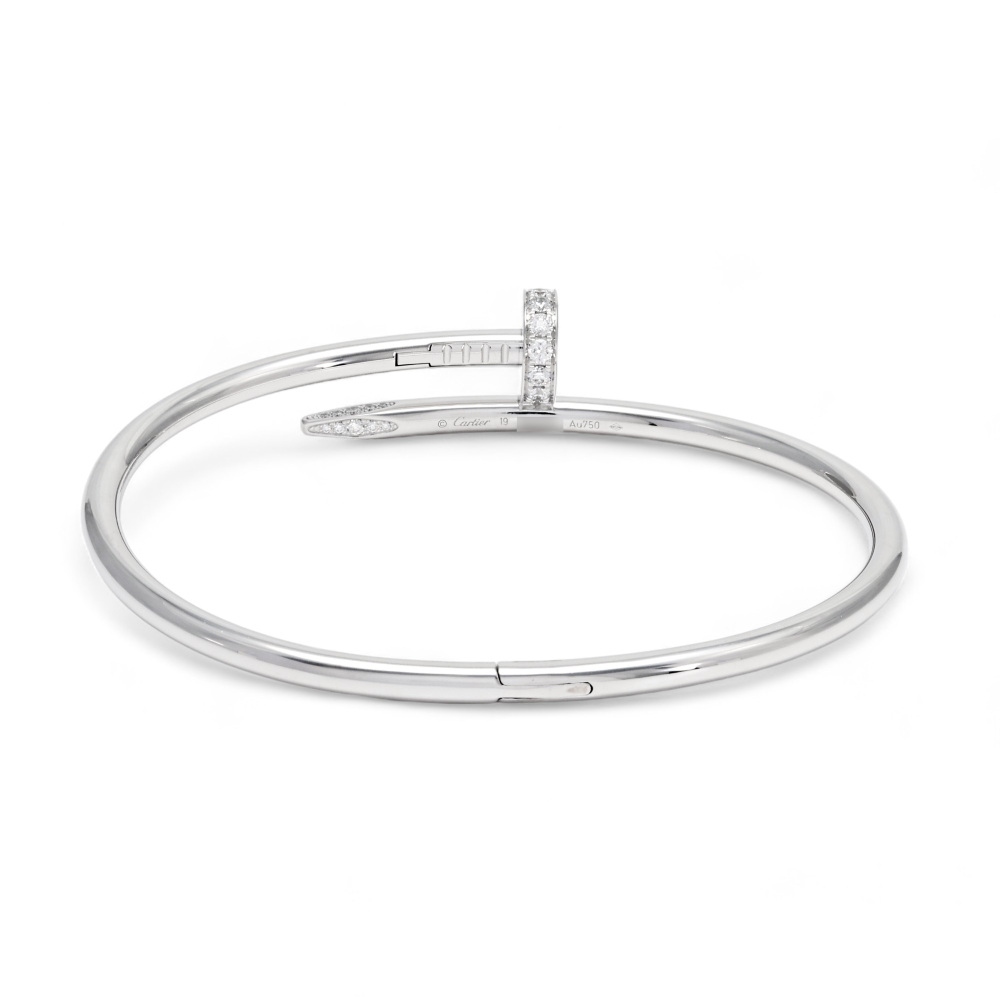Cartier Juste un Clou Bracelet 18K White Gold Diamond B6048700