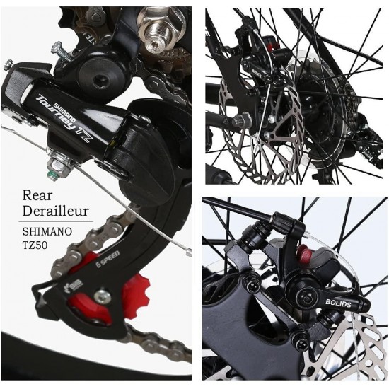 Mountain Bikes X1 27.5 Inches 3 Spoke Wheel 21 Speed Dual Disc Brake Bicycle Blackyellow