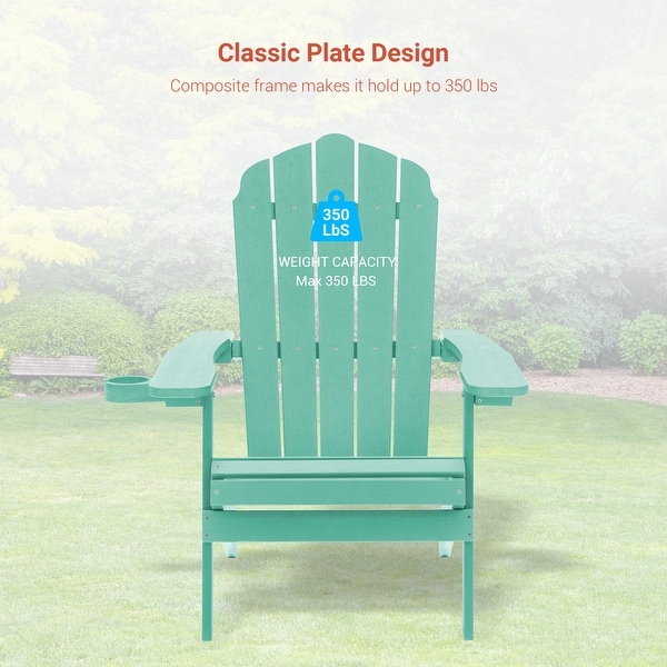 AOOLIMICS Patio Folding Adirondack Chairs Fire Pit Chair