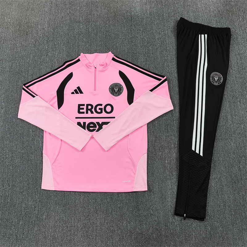 Adult/ Kids Miami 2627 Half Zippered Training Suit - Pink