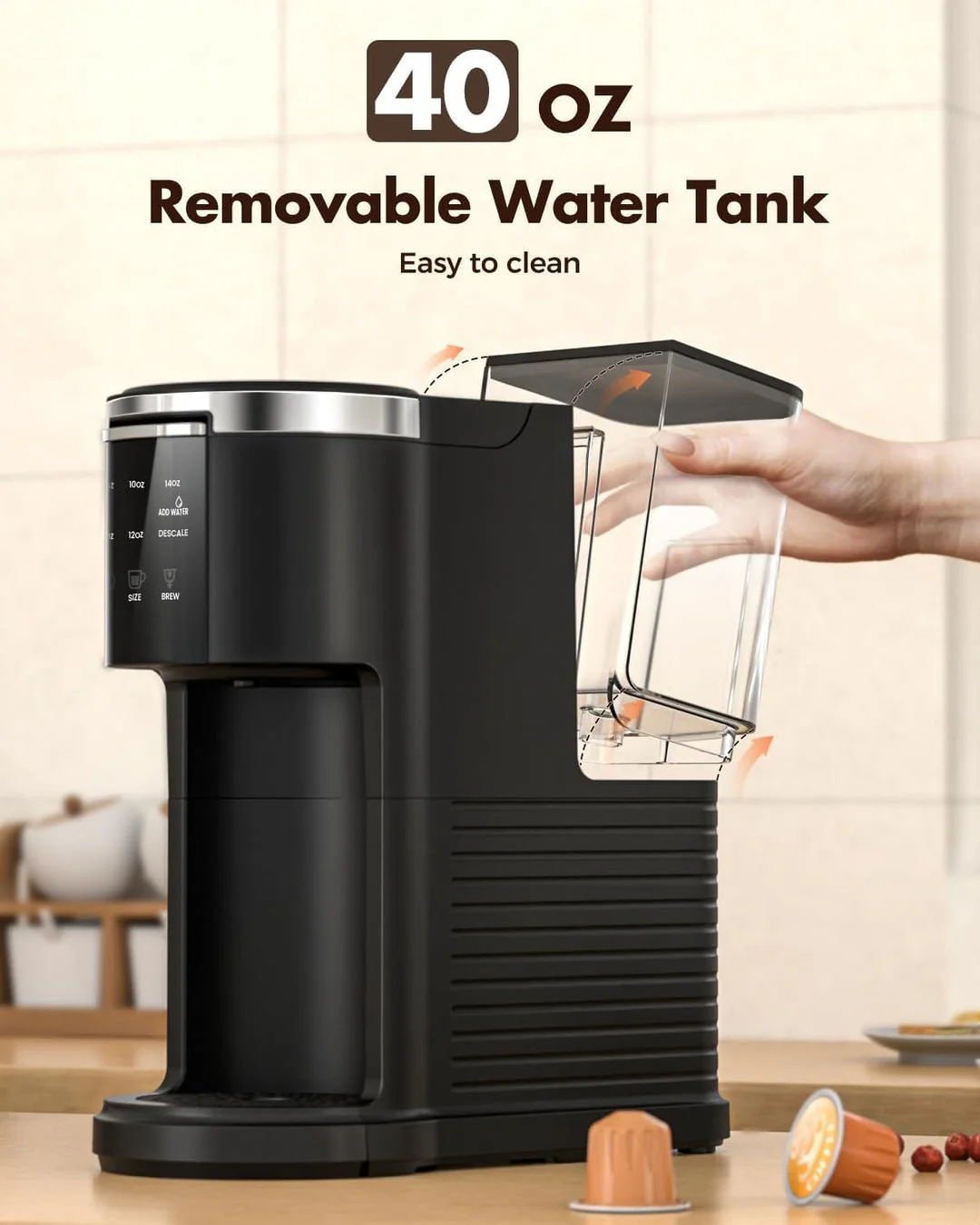 Kismile Coffee Maker,  Programmable Drip Coffee Makers ,Timer, Self-cleaning,Stainless Steel