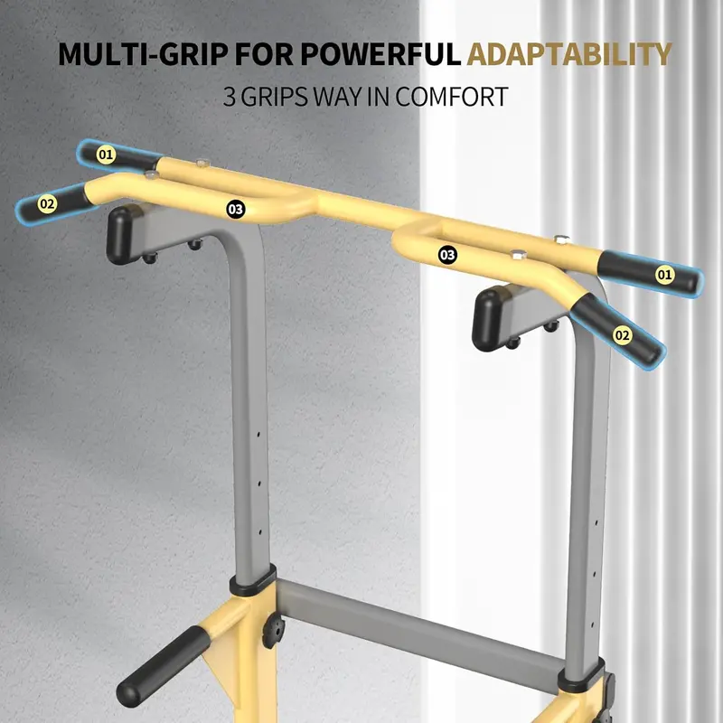 ZHICHI Pull-Up and Dip Station – Freestanding Multi-Function Home Gym