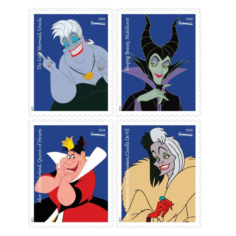 Disney Villains Forever Stamps - USPS