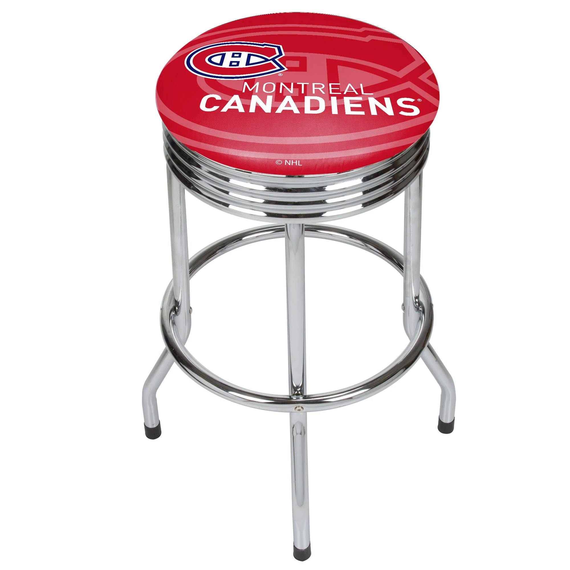 NHL Chrome Ribbed Bar Stool - Washington Capitals