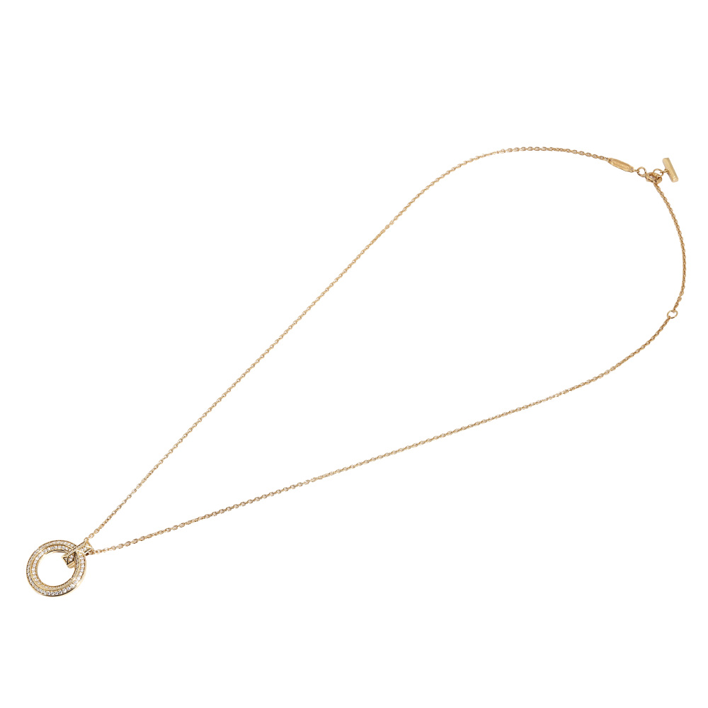 Tiffany & Co. Tiffany T One Necklace 18K Yellow Gold Diamond