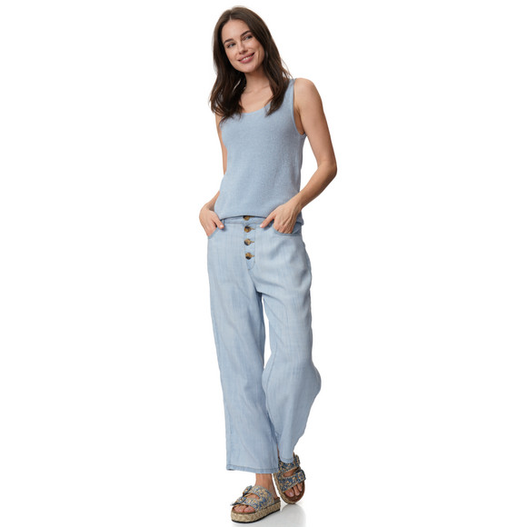 Gina Benotti Damen Wide-Leg-Hose mit Knopfleiste