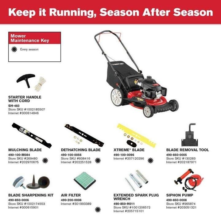 troy-bilt-21 in. 160 cc Gas Walk Behind Push Mower with High Rear Wheels and 3-in-1 Cutting System