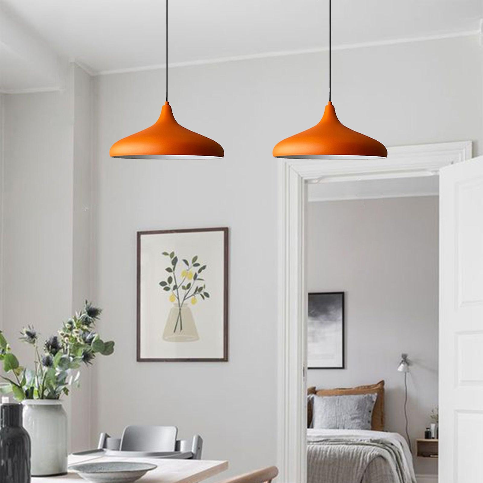 2 Pieces E27 Metal Hanging Lamp