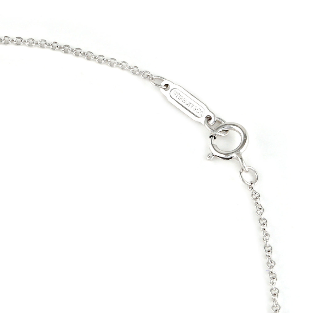 Tiffany & Co. Tiffany T Smile Necklace 18K White Gold Diamond 63058793