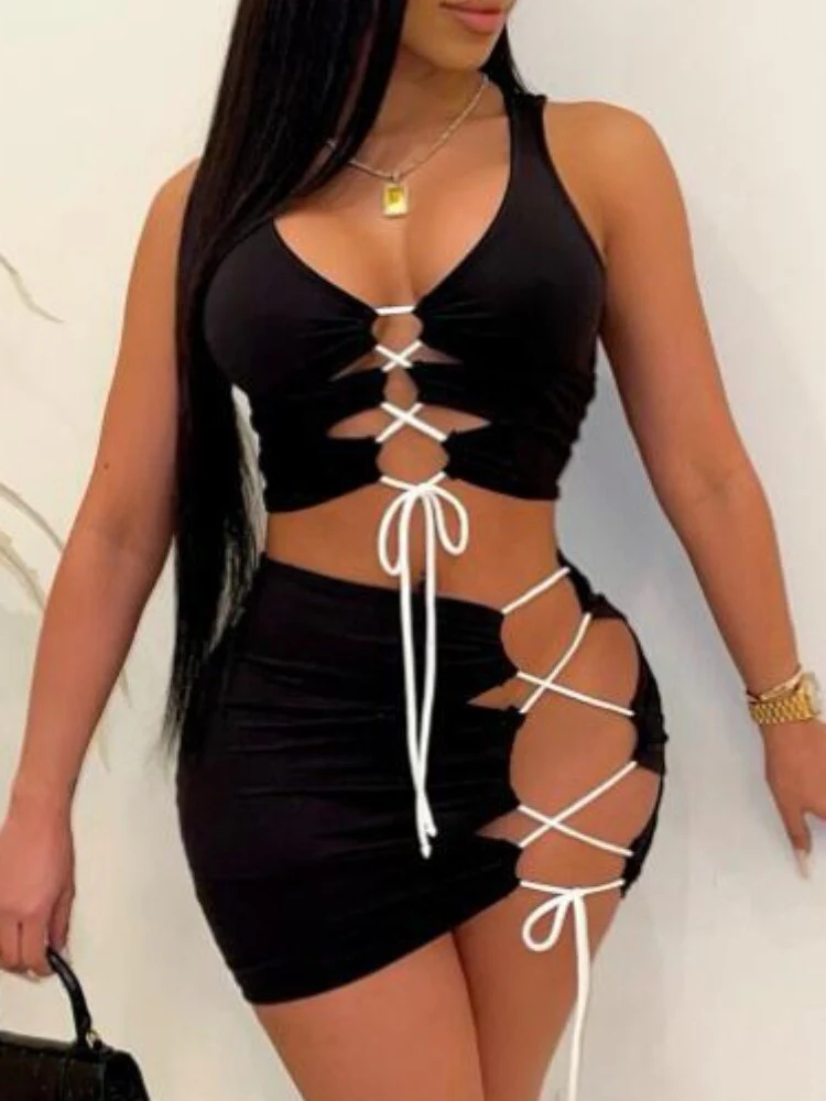 Elegant Cutout Club DressClistos