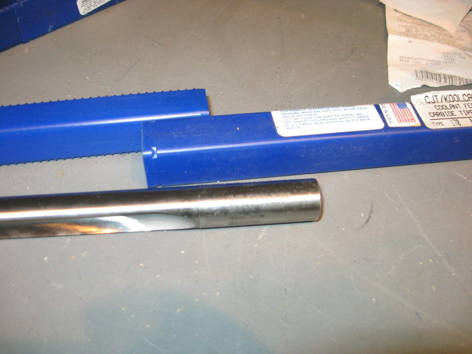 Cjt Koolcarb 17108125 Straight Flute Drill,13/16