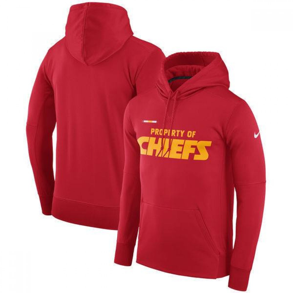 Men's Kansas City Chiefs Red Club Therma NFL Pullover Hoodie