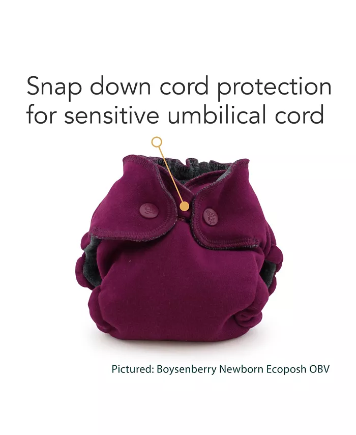 Kanga Care Ecoposh OBV (Organic rayon from Bamboo Velour) Newborn AIO (All-in-One) Fitted Cloth Diaper