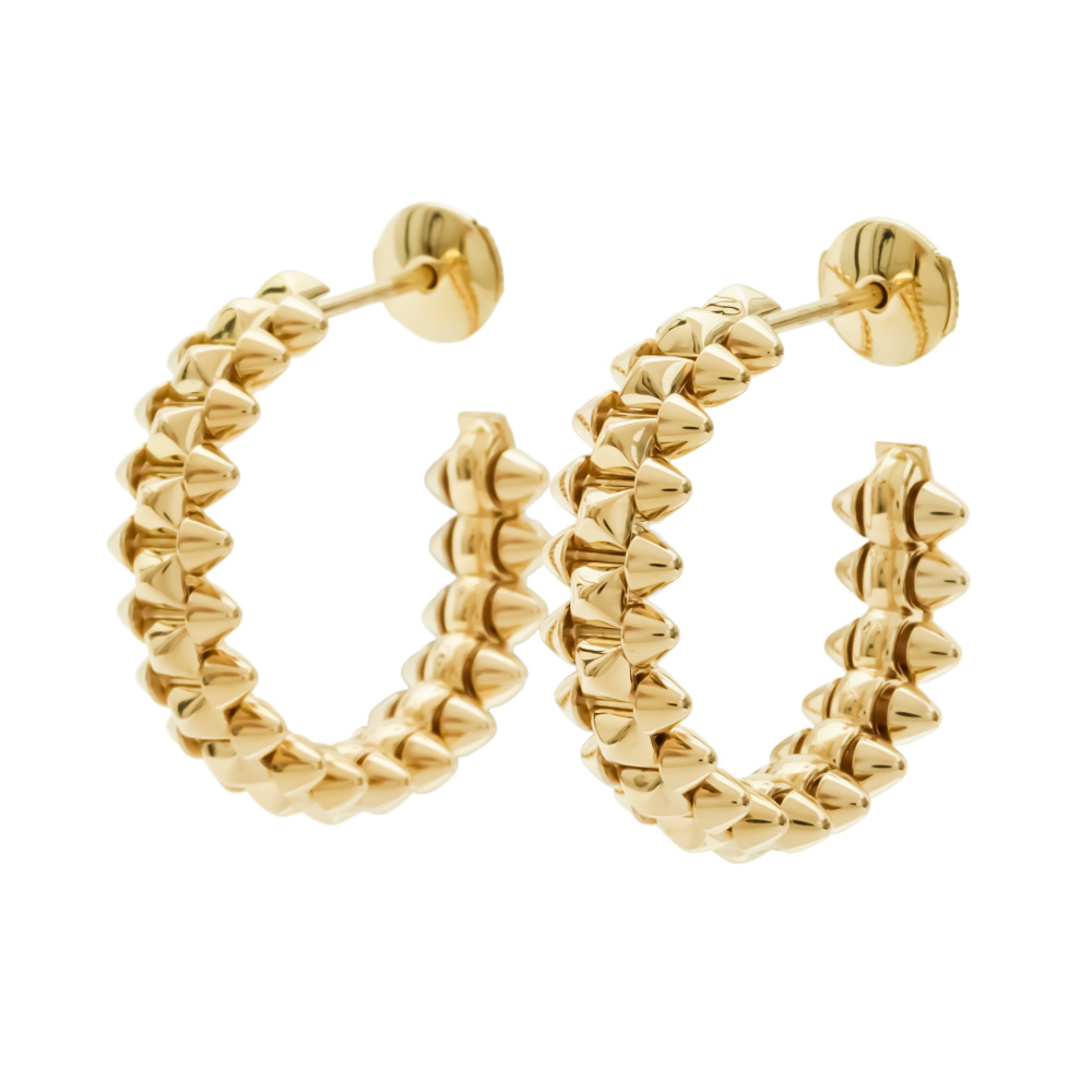 Cartier Classical Crash Do Earrings 18K Yellow Gold B8301490