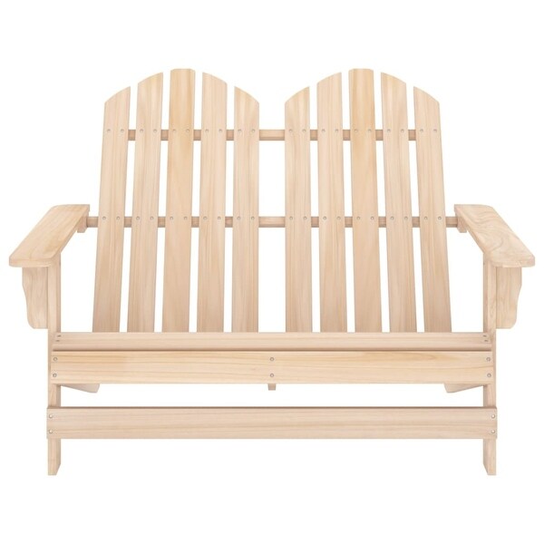 vidaXL 2Seater Patio Adirondack Chair Solid Wood Fir