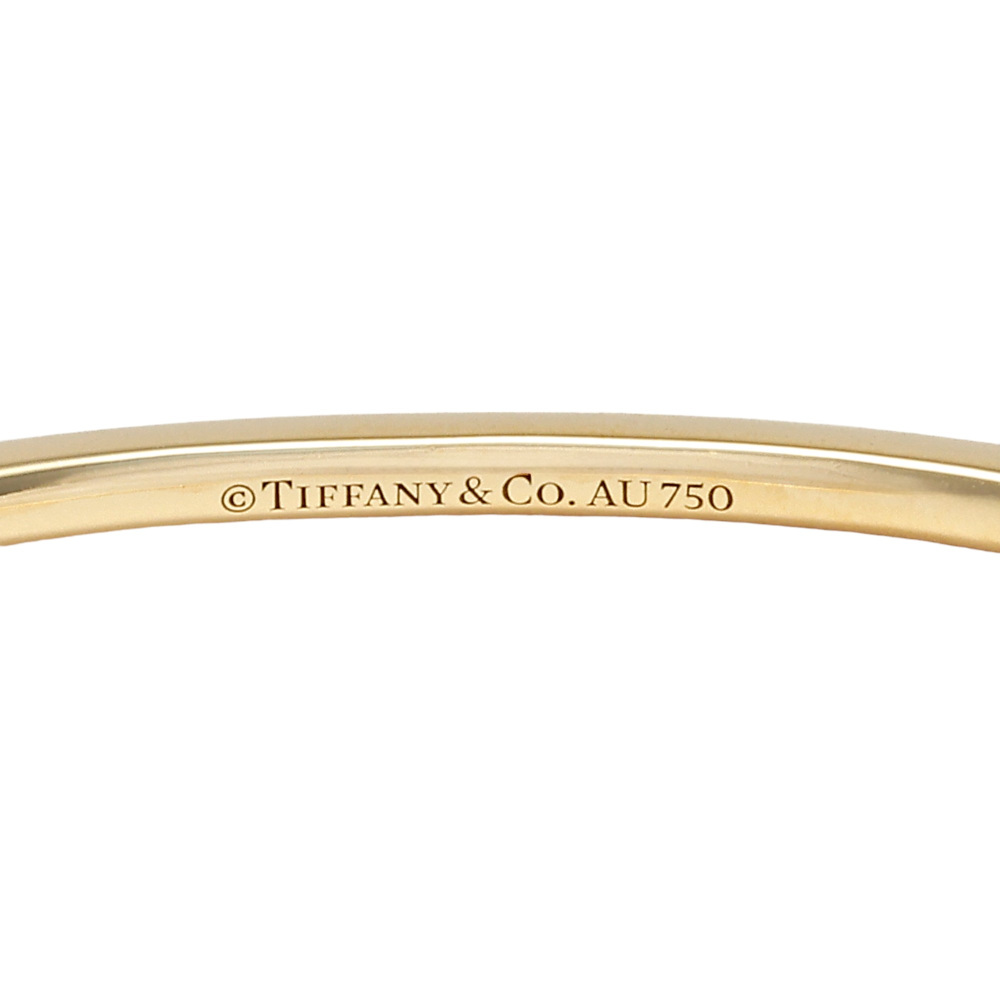 Tiffany & Co. Metro Hinge M Bracelet 18K Yellow Gold Diamond 60006145