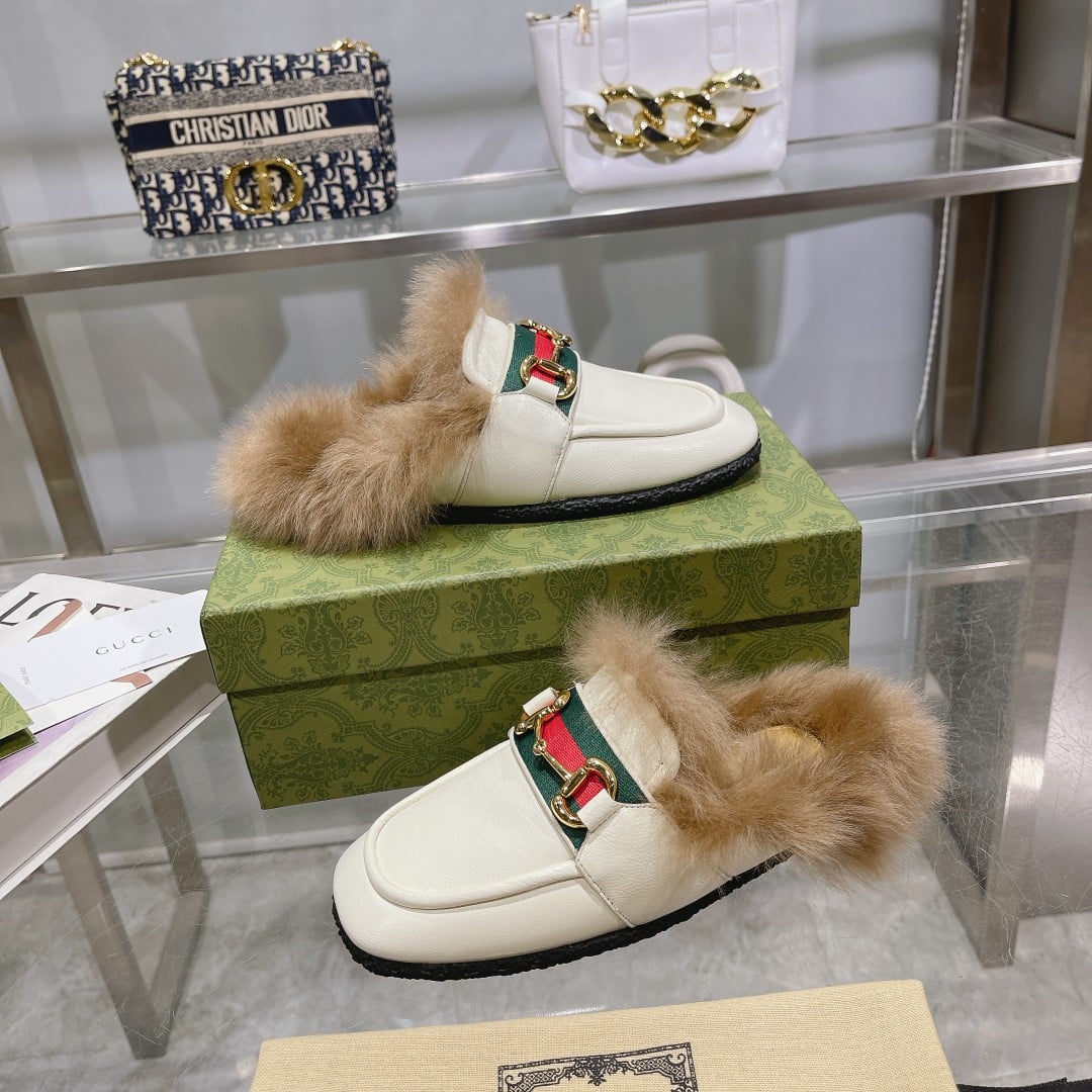 Gucci Men’S Slipper With Horsebit White