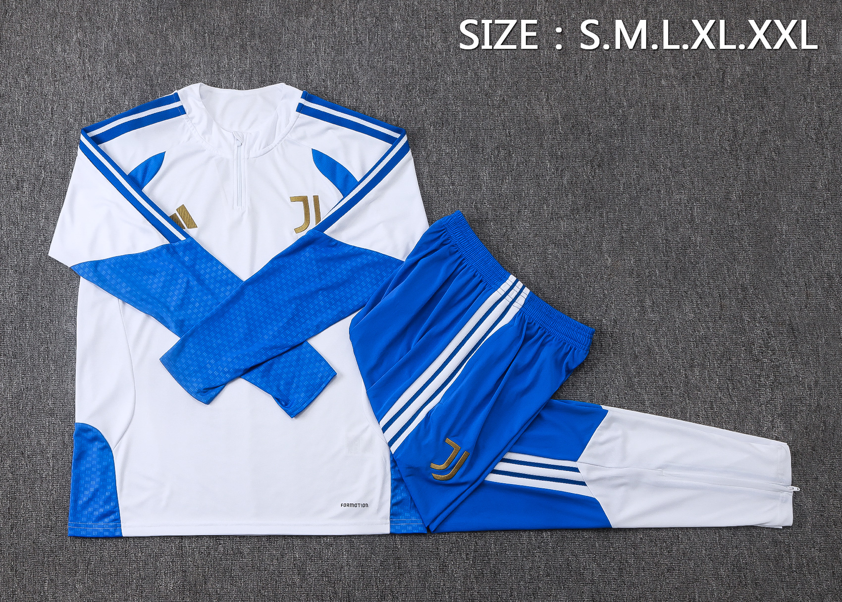 Adult/ Kids Juventus Half Zipper Training Suit 4