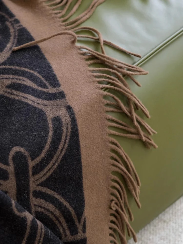 CP054 - Wool & Cashmere Throw Blanket - 220x140cm