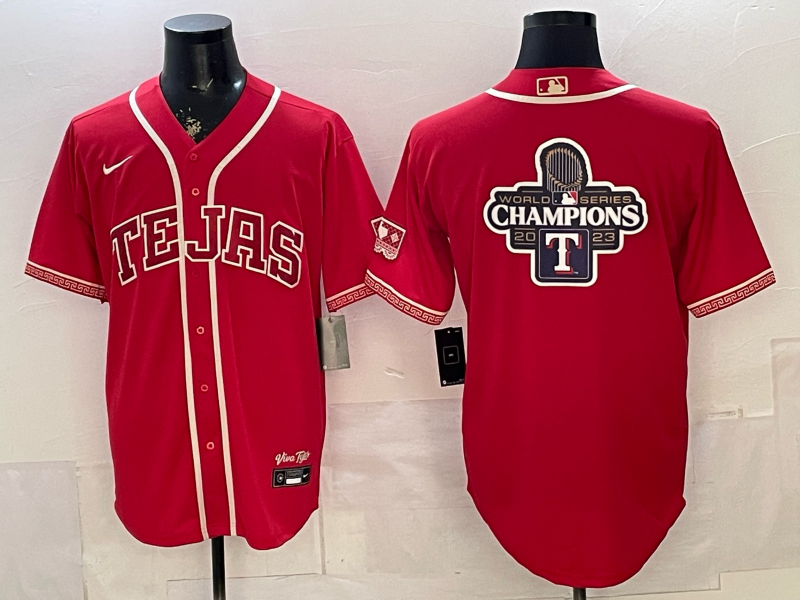 Men's Texas Rangers Red 2026 City Connect Game Jersey