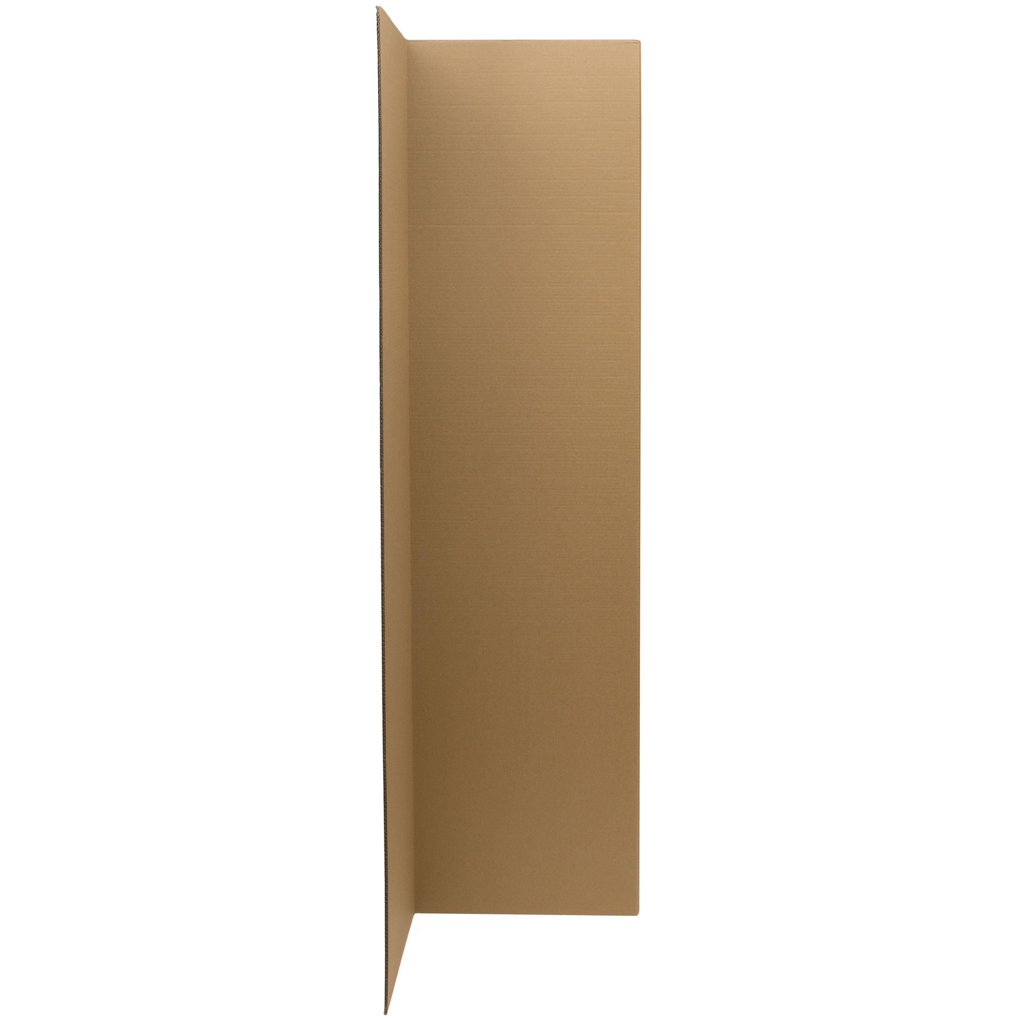 Oriental Furniture 6 ft. Tall Brown Cardboard Room Divider - 6 Panel