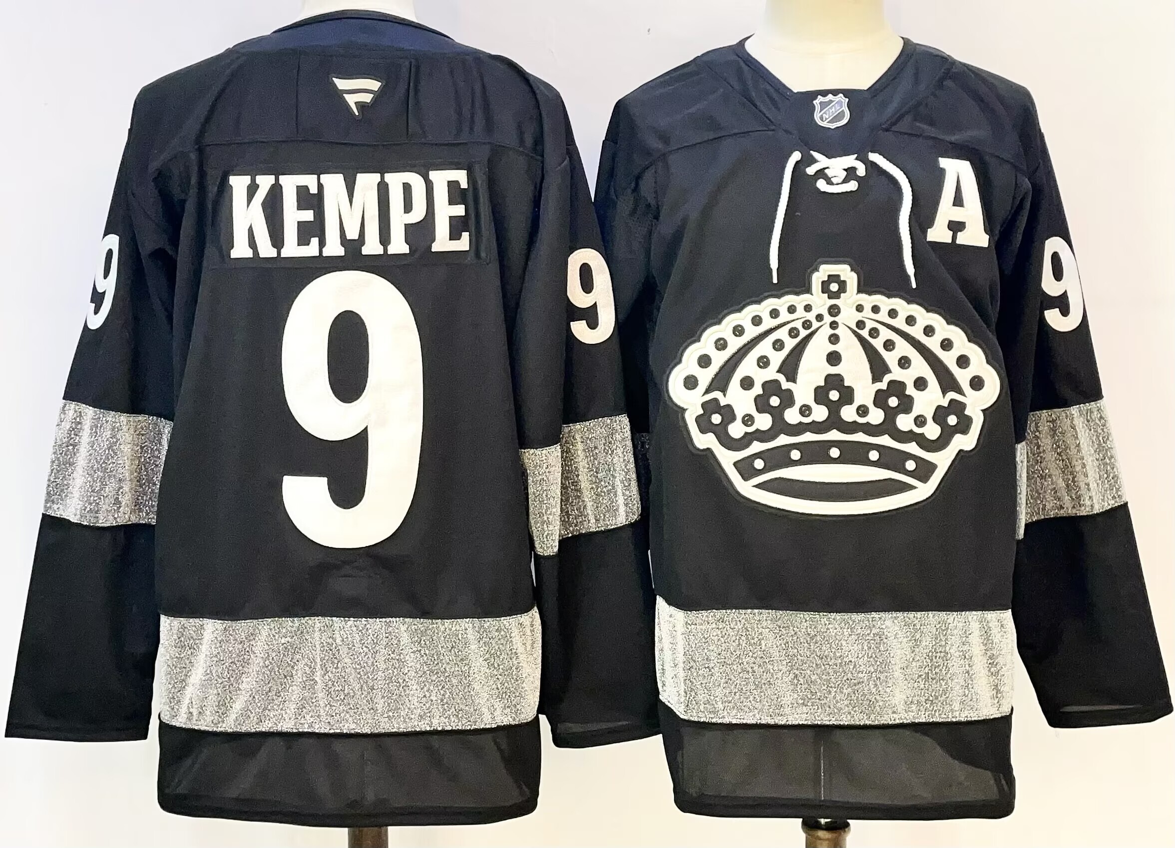 Men's Los Angeles Kings Adrian Kempe #9 Fanatics Black Breakaway Player Jersey