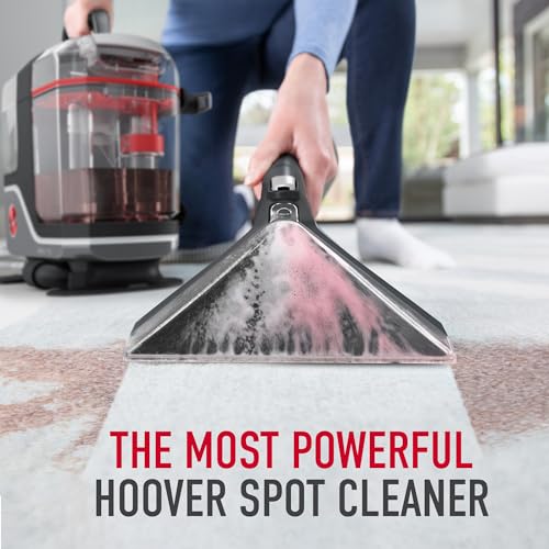 Hoover CleanSlate Plus Portable Carpet + Upholstery Spot Cleaner Machine, Powerful Suction with Versatile Tools, Pet Stain Remover, Car and Auto Detailer, Pair with Hoover Carpet Cleaner Solution
