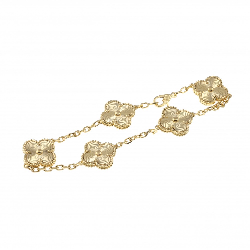 Van Cleef & Arpels Vintage Alhambra Bracelet 18K Yellow Gold