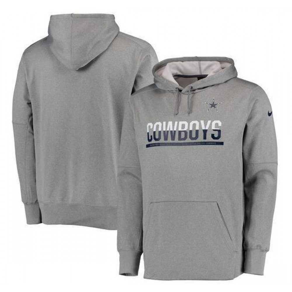 Men's Dallas Cowboys Gray Club Therma NFL Pullover Hoodie
