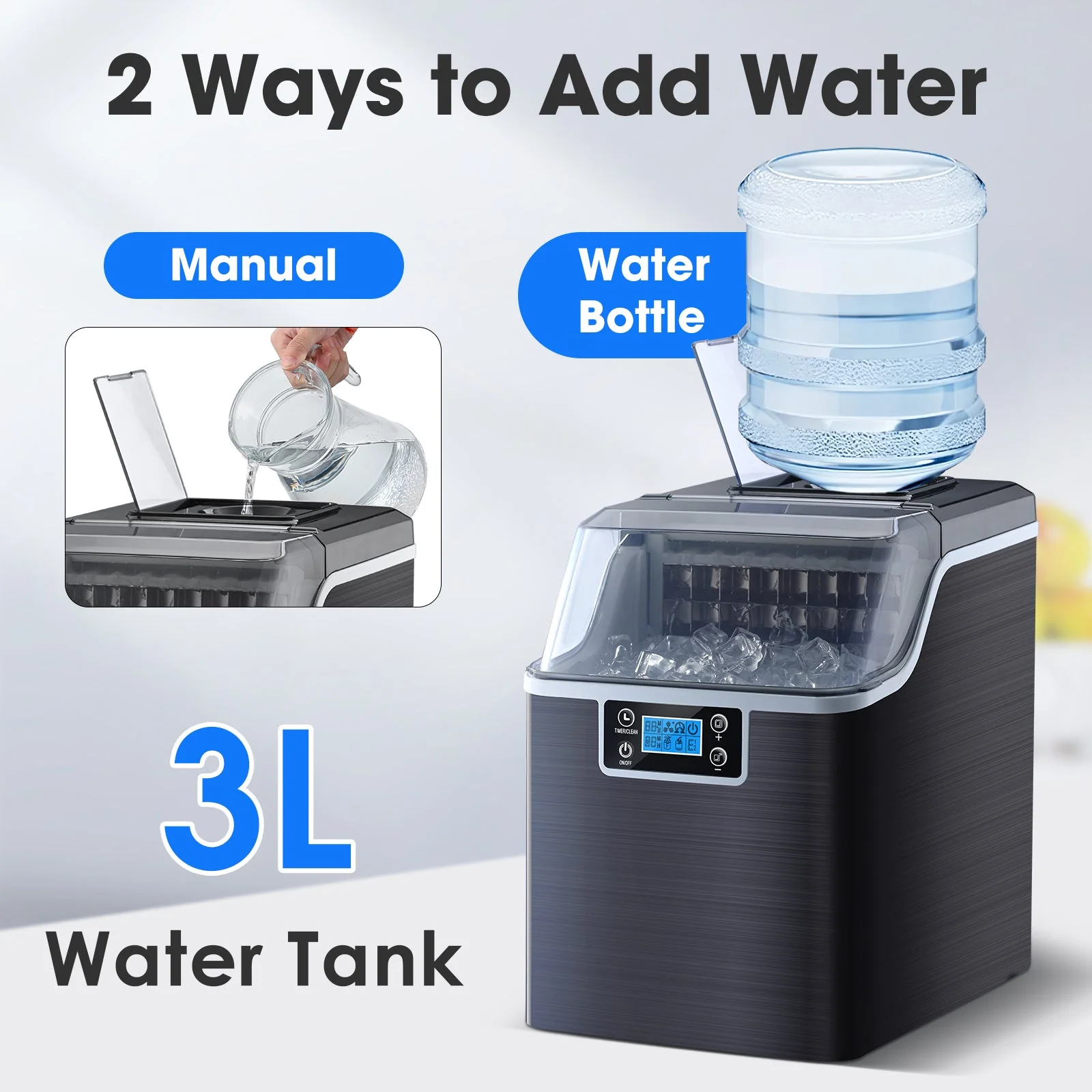 Square Cube Ice Maker Z5820AF-BLACK