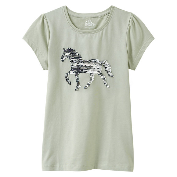 Topolino Mädchen T-Shirt mit Wendepailletten