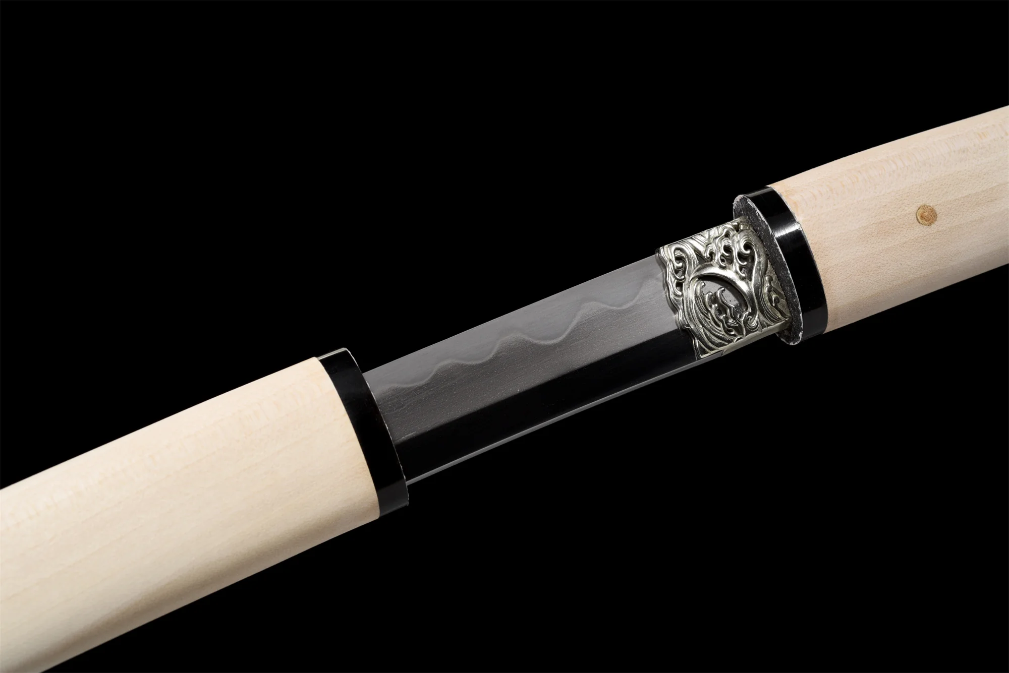 T10 Shirasaya Katana – Real Hamon, Natural Saya, Full Tang