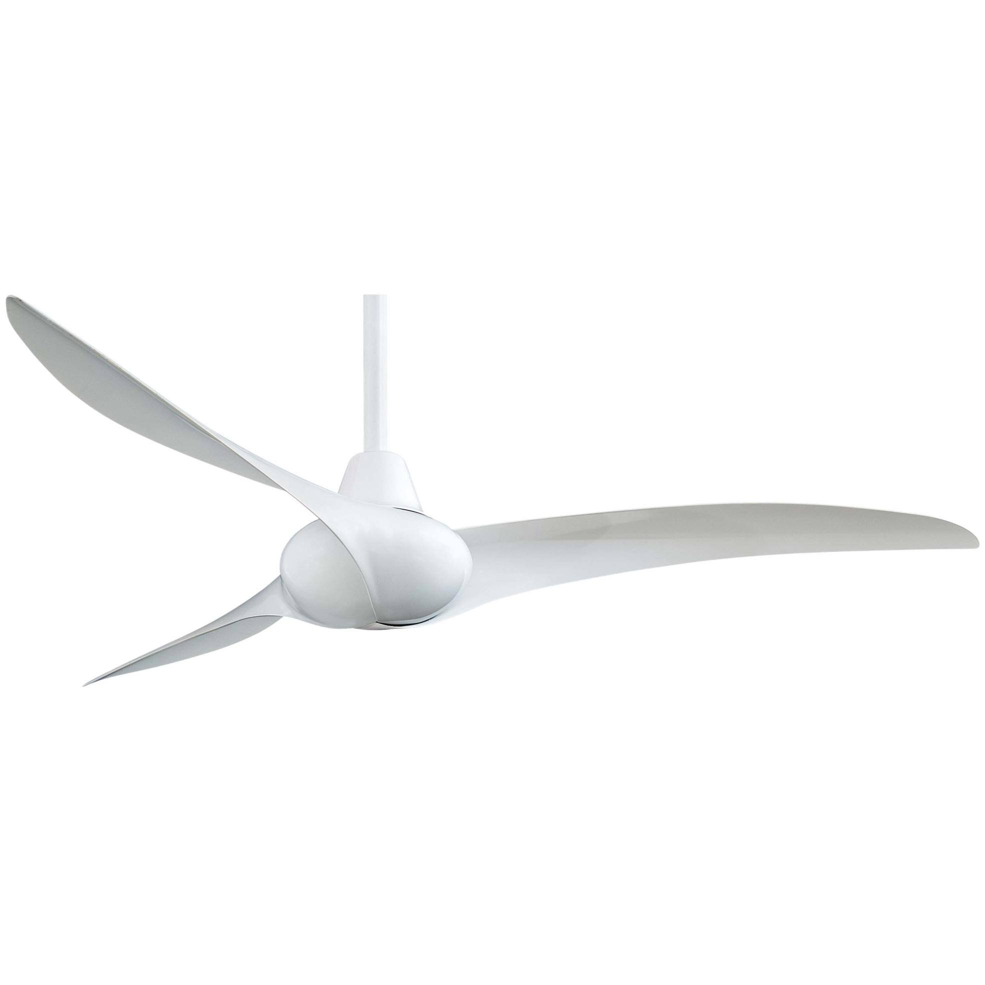 Minka-Aire Wave 52x22 Ceiling Fan - White - White Blades