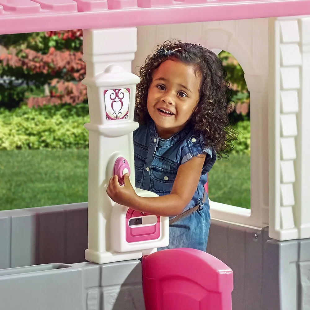 Step2 Neat and Tidy Pink Cottage Playhouse, for Toddlers
