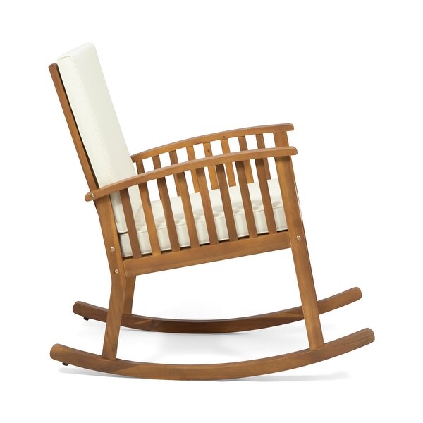 Casa Acacia Wood Rocking Chairs (Set of 2) by Christopher Knight Home
