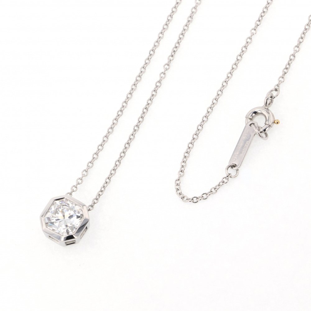 Tiffany & Co. Tiffany Lucida Diamond PT950 Necklace Platinum