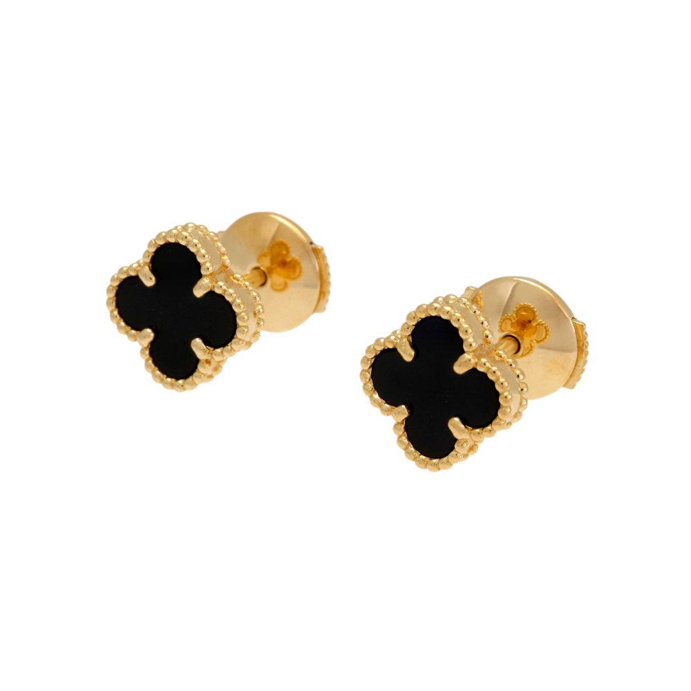 Van Cleef & Arpels Sweet Alhambra Earrings 18K Yellow Gold VCARA44900