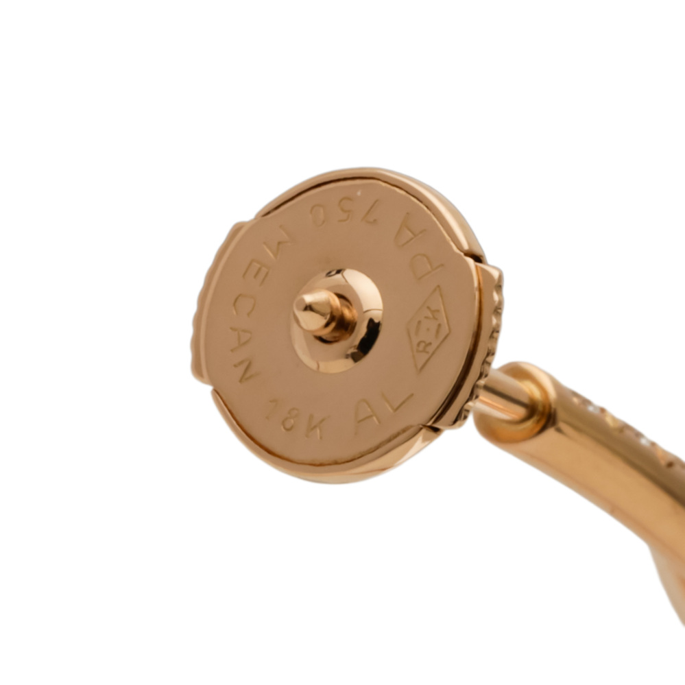 Cartier Juste un Clou Hoop Pavé Setting Earrings 18K Rose Gold N8515009