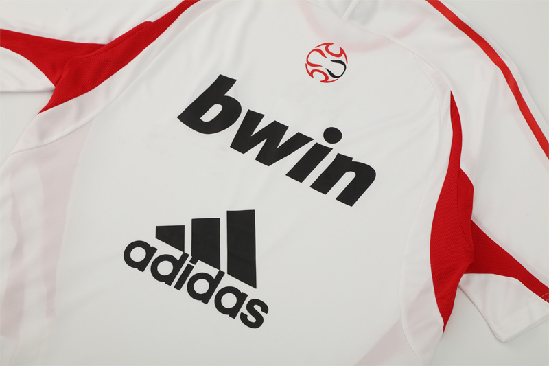 2006/07 AC Milan Retro Short Sleeves Training Jersey - White 5