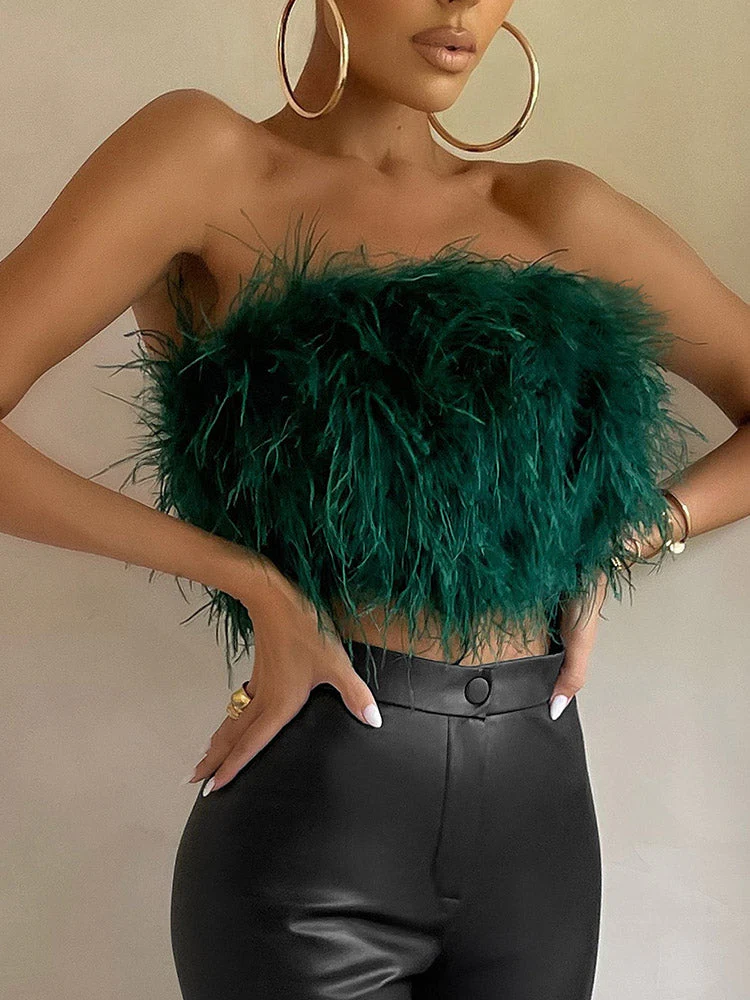 Feather Crop TopClistos