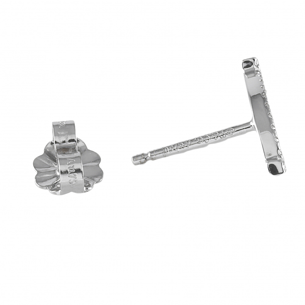 Tiffany & Co. Tiffany T Smile Earrings 18K White Gold Diamond 60150739