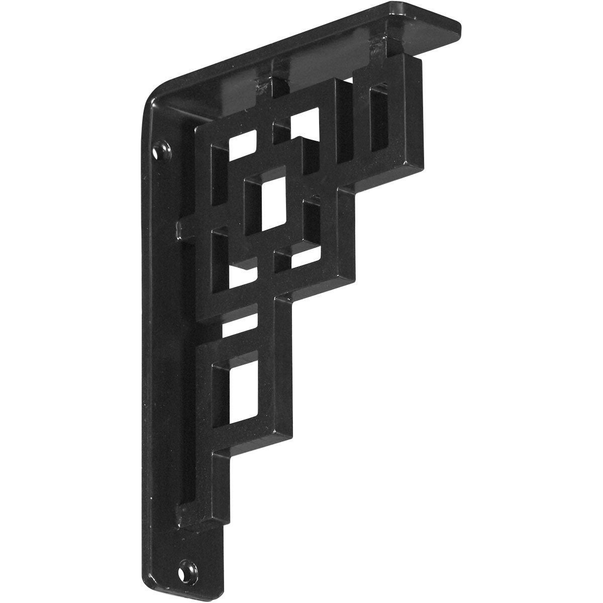 Eris Wrought Iron Bracket Antiqued Warm Silver 2x22W x 7 1/2x22D x 10x22H - (Triple Center brace)
