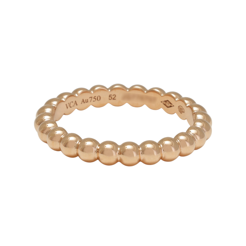 Van Cleef & Arpels Perlet Gold Pearl Ring 18K Rose Gold VCARN9B00