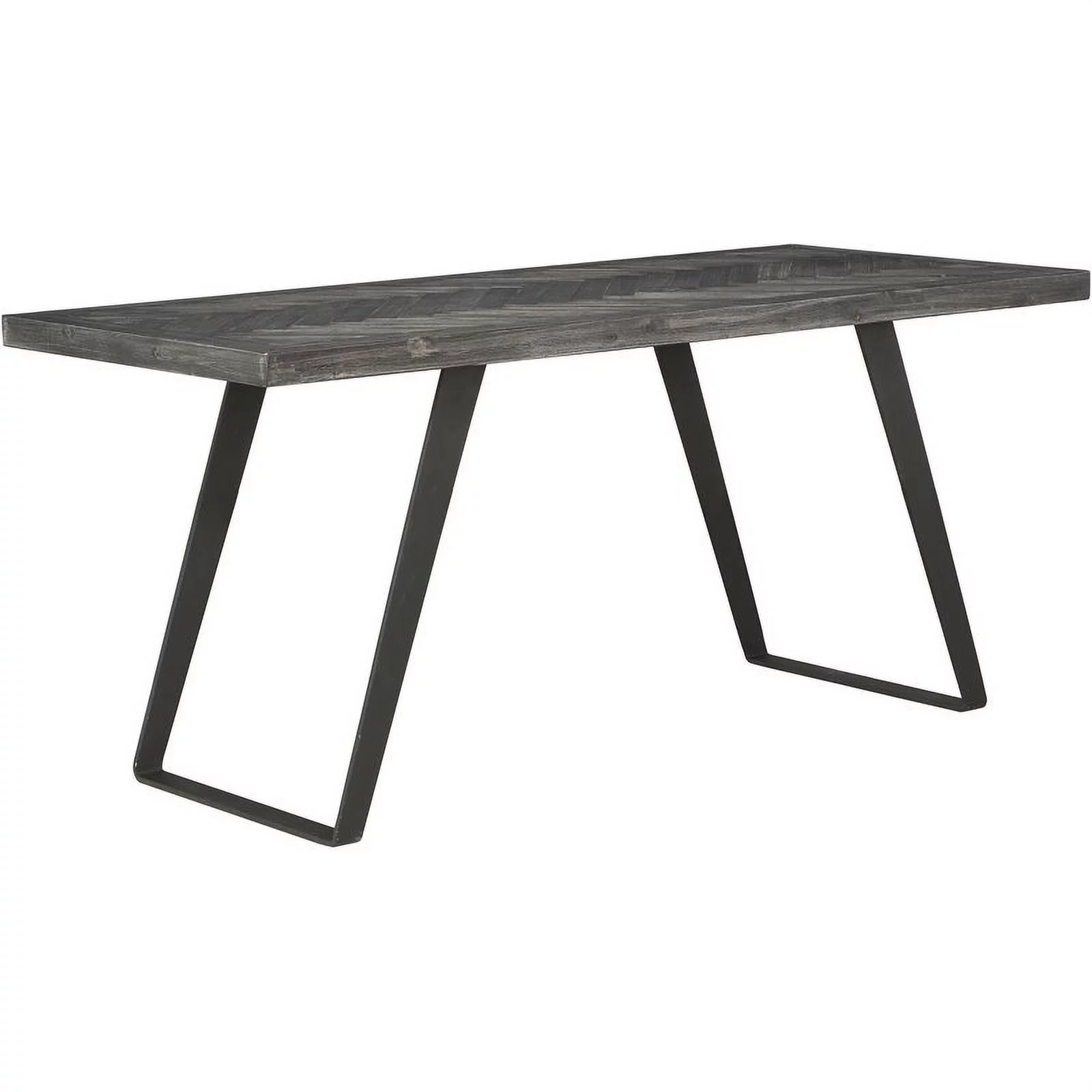 Pemberly Row Aspen Court Wood Herringbone Counter Height Dining Table