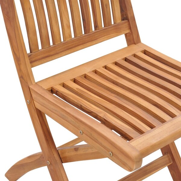 vidaXL Patio Chairs 2 pcs with Cream Cushions Solid Teak Wood