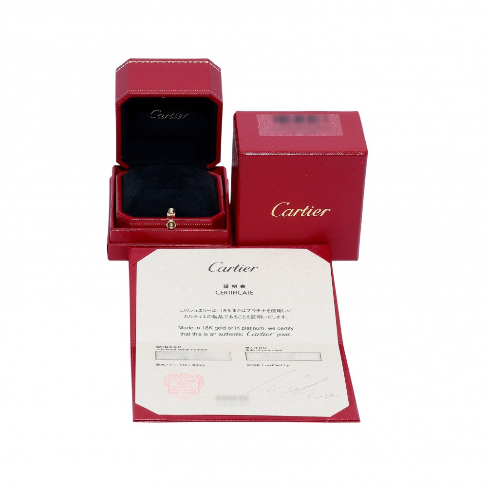 Cartier Laniere Ring 18K White Gold Diamond
