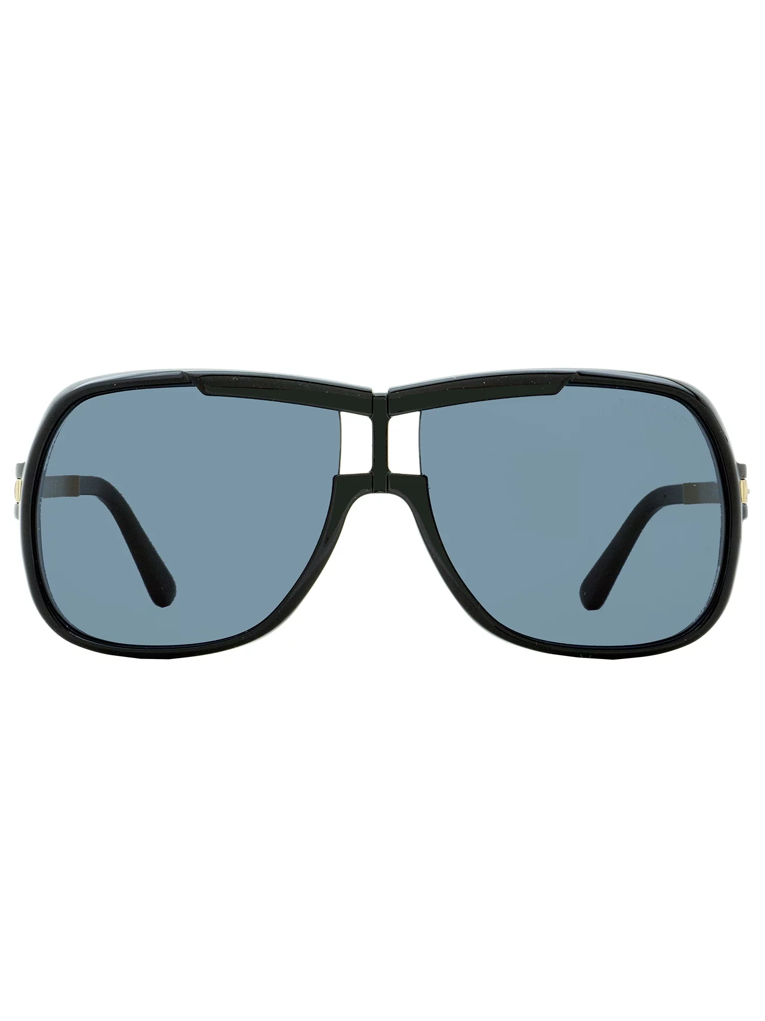 Tom Ford Square Sunglasses TF800 Caine 01A Black/Gold 62mm FT0800