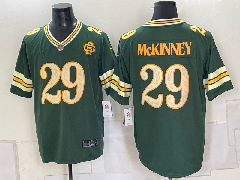 Men's Green Bay Packers Xavier McKinney #29 Green 2026 Rivalries Collection Game Jersey